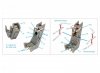 Quinta Studio QR48036 MB Mk 6 ejection seat for Buccaneer (Airfix), 2 pcs 1/48